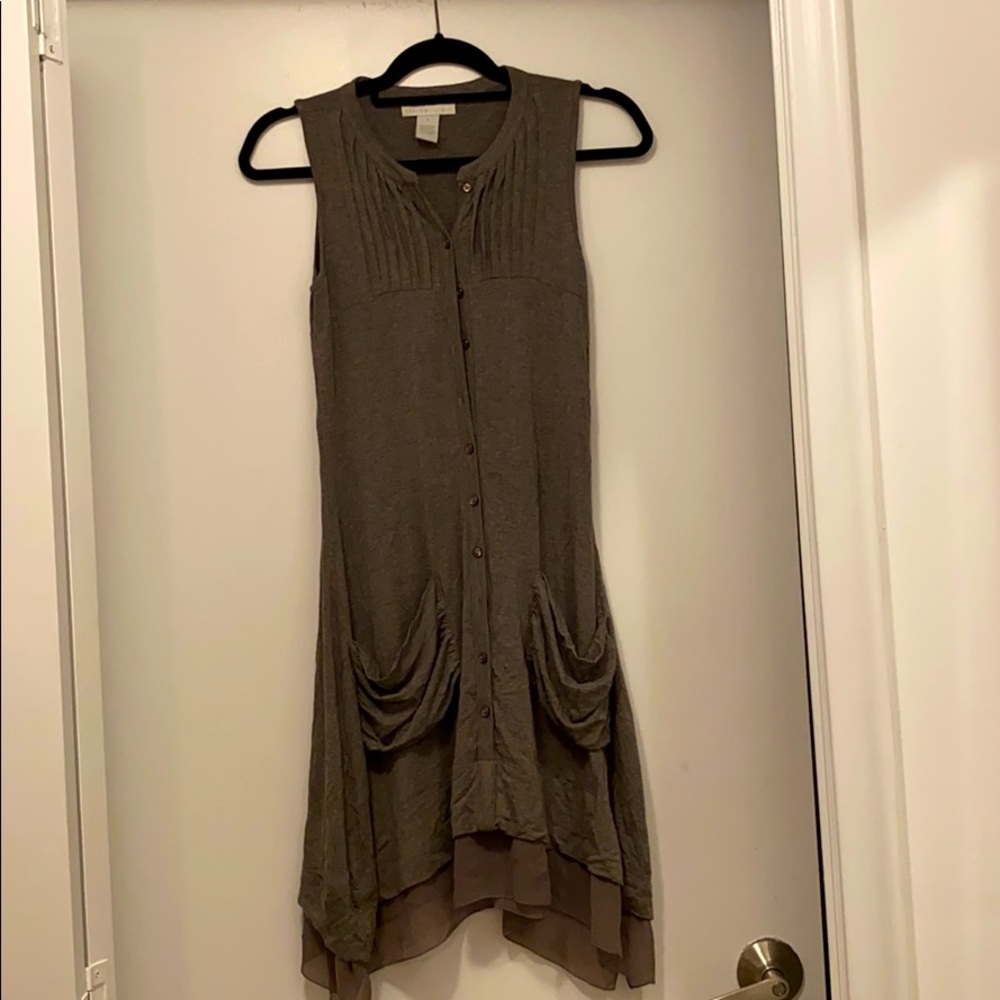 Women long tunic/vest dress size small